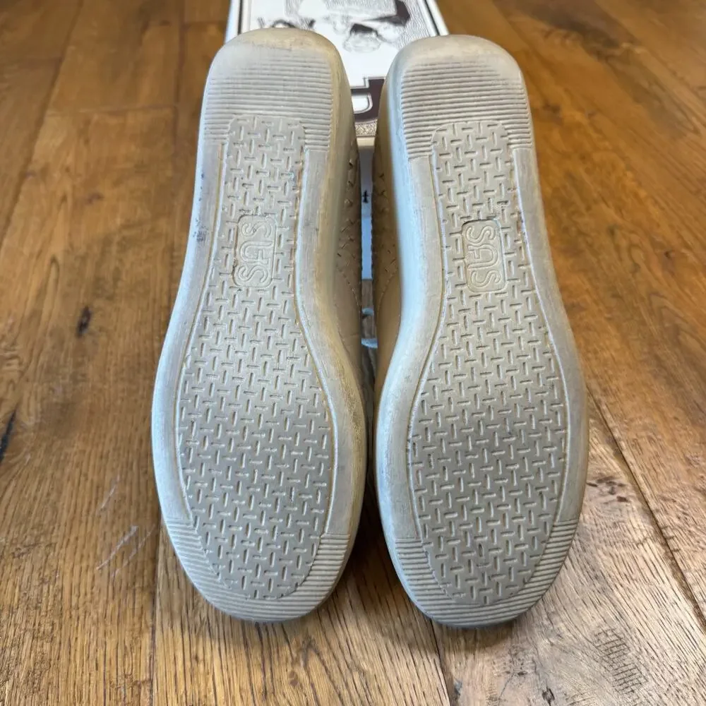 SAS Womens Lattice Supersoft Mocha Tan Lace-up Walking Shoes 9 N Narrow - Picture 5 of 7